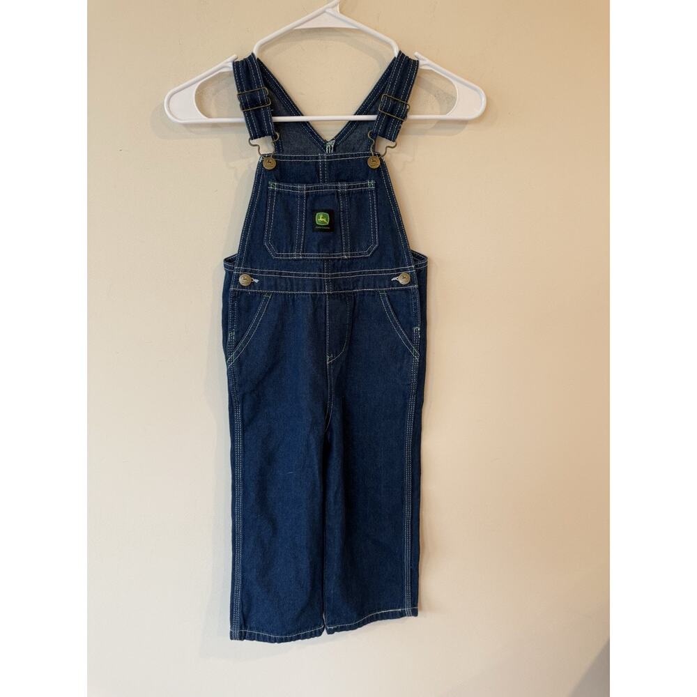 John Deere Overalls Kids Bib 4T Blue Jean Outdoors Country Cottagecore Denim